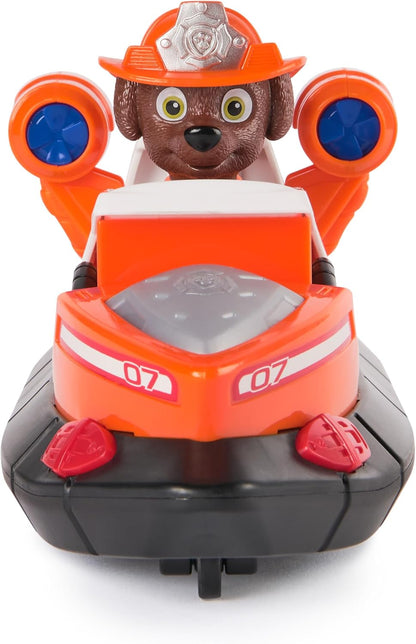 Paw Patrol Fire Rescue: Zuma Rescue Fire Boat with Action Figure, Launching Lifesaver, Raccoon and Toy Boat, Kids Toys for Boys and Girls Ages 3 and Up