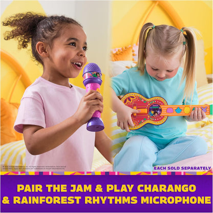 DORA, Rainforest Rhythms Microphone with Music, Sound Fx and Bilingual Phrases, Kids Toys for Girls and Boys Ages 3 and Up