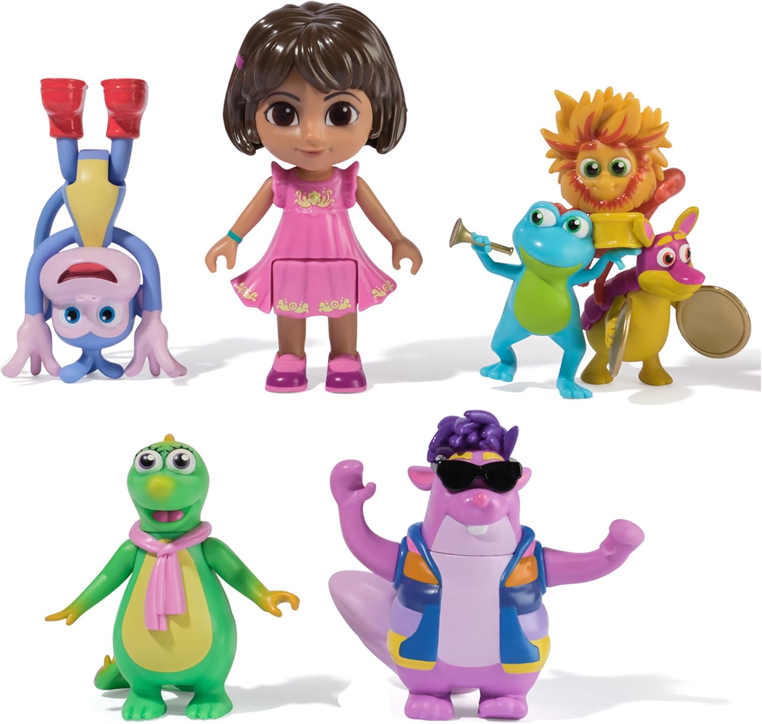 Dora, Fantastic Friends Gift Pack with Dora, Boots, Tico, Isa, and the Fiesta Trio, Toy Figures, Kids Toys for Girls and Boys Ages 3 and Up