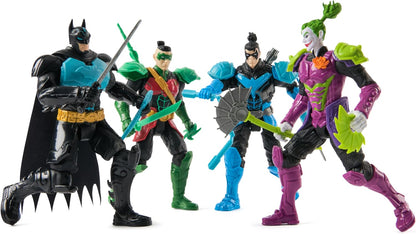 DC Comics, Batman Ninja Strike 15cm Batman Action Figure with Pop-Out Ninja Accessories, Super Hero Kids Toys for Boys and Girls Ages 3 and Up