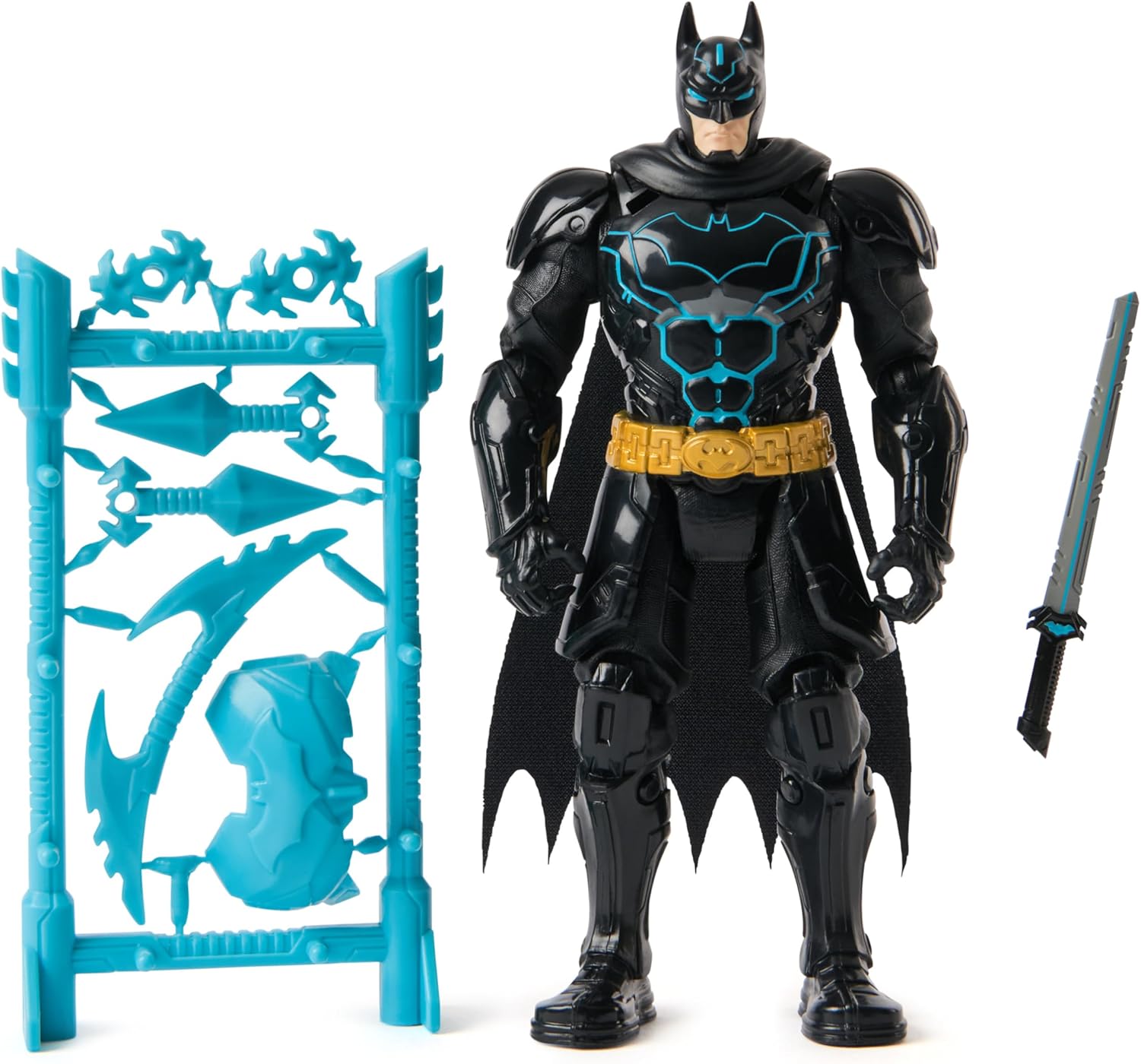 DC Comics, Batman Ninja Strike 15cm Batman Action Figure with Pop-Out Ninja Accessories, Super Hero Kids Toys for Boys and Girls Ages 3 and Up