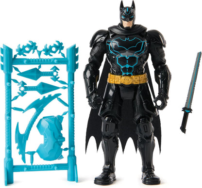 DC Comics, Batman Ninja Strike 15cm Batman Action Figure with Pop-Out Ninja Accessories, Super Hero Kids Toys for Boys and Girls Ages 3 and Up