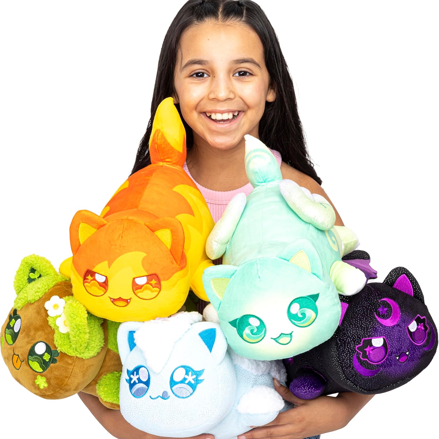 Aphmau MeeMeows 11” Classic Mystery Plush, Elemental, Plush Mystery Box, Blind Box, 1 of 8 Possible Elemental MeeMeows, Official Merch