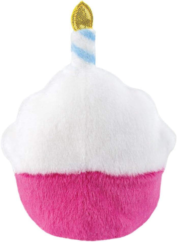 Aurora, 61637, Palm Pals Sparkle Birthday Cupcake 5in, Soft Toy, Pink & White
