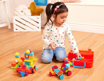 Bristle Blocks : Grote Waarde Container Van Blokken, 85 Stuks, Vanaf 2 Jaar