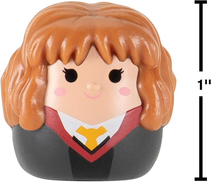 Squish-a-longs “Harry Potter” Mini-Squish + Accessory 6-Pack - 6 “Harry Potter” Mini-Squish—Hermione Granger, Chocolate Frog, Mandrake, accessories and more
