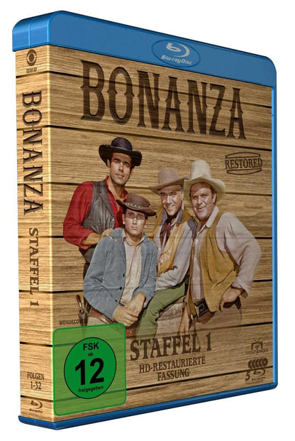 BONANZA - BONANZA RESTORED - STAFFEL 1: ALLE 32 FOLGEN ERSTMALS IN HD
