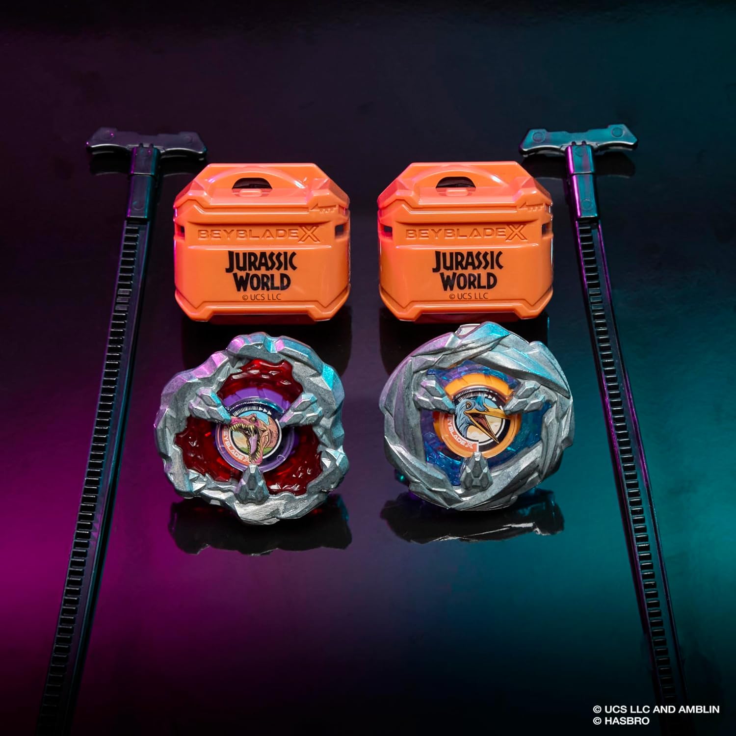 Beyblade X Jurassic World Collab Spinosaurus vs Quetzalcoatlus Multipack Set