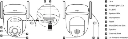 Tp-Link - Tapo C530Ws Outdoor Pan/Tilt Security Wi-Fi Camera