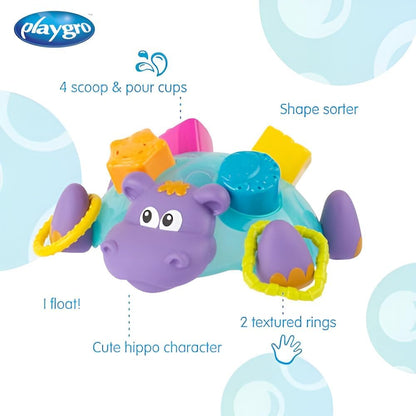Playgro Bath Toys - HIPOPOTAMO PLAYGRO Bath ACTVITIES