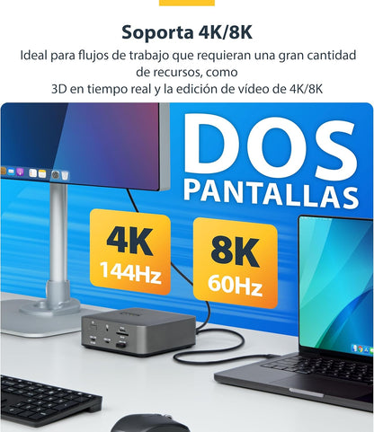 Certified Thunderbolt 5 Cable 80Gbps/120Gbps/8K 60Hz/240W Pd