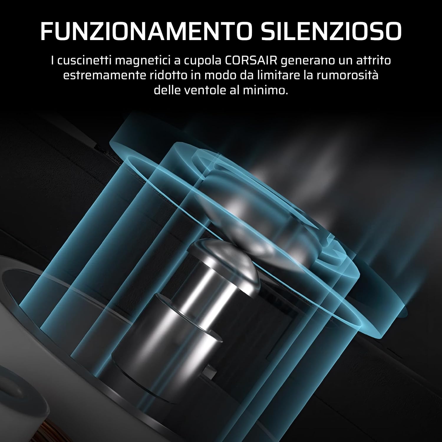 CORSAIR RS120-R Ventole ARGB 5V PWM 120mm Inverse Flow – 3 Pezzi – 8 LED RGB, Rotore Inverso, Alta Pressione Statica, Daisy-Chain, Cuscinetto Magnetico, Modalità Zero RPM –