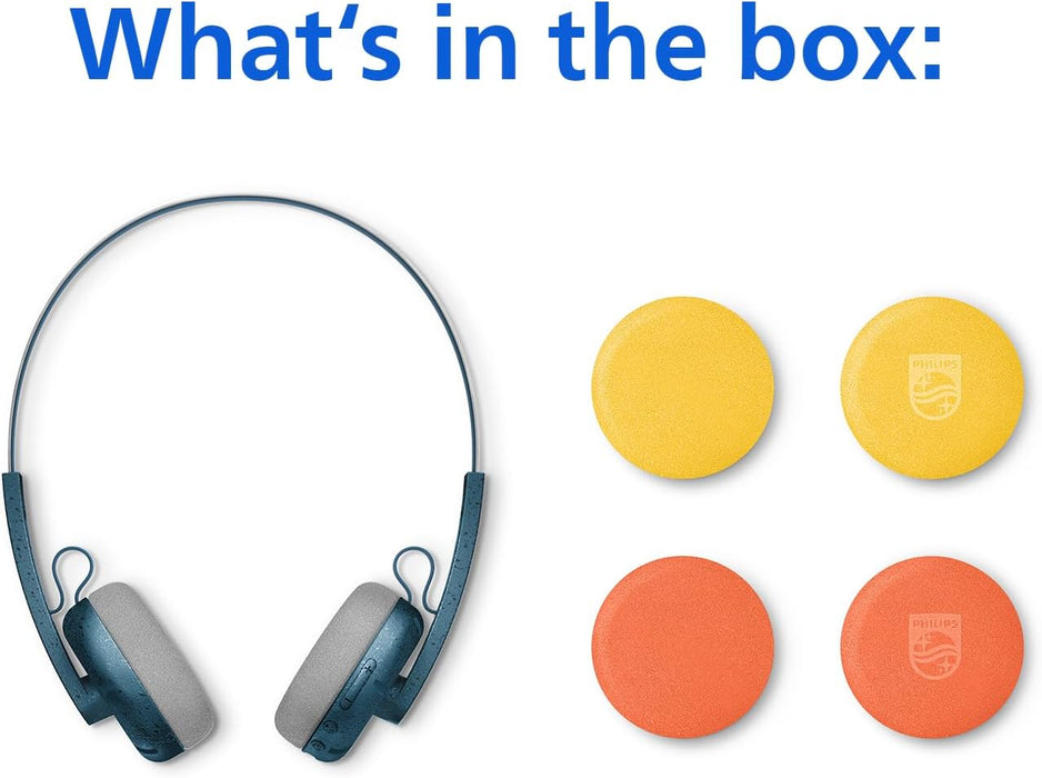 Philips CENTURY 2000 Series Wireless On-Ear Headphones TAH2000TL/00 “The Ringo” | Retro Bluetooth 5.4 Headphones with 26h Play Time, Multipoint, Mic, On-Ear Controls & Spare Cushions