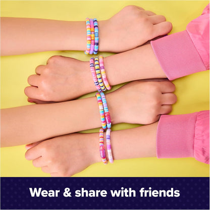 Cool MAKER, Stack’d Heishi Studio Bracelet Making Kit with Easy Beading Pen & over 1200 Beads for Bracelets, Makes 15, Arts and Crafts Kids Toys for Girls Ages 7 and up