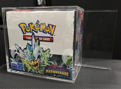 EVORETRO Acrylic Display Case Protector for Pokemon Booster Box - 1-Pack with Sliding Lid, Anti-UV Acrylic Case Protector Stackable. Keep Your Collection in Mint Condition.