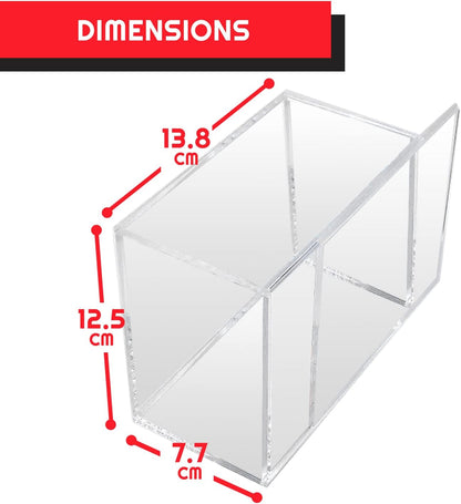 EVORETRO Acrylic Display Case Protector for Pokemon Booster Box - 1-Pack with Sliding Lid, Anti-UV Acrylic Case Protector Stackable. Keep Your Collection in Mint Condition.