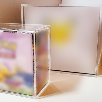 EVORETRO Clear Acrylic Display Case Compatible for Pokemon Elite Trainer Box-UV-Resistant Pokemon ETB Protective Case with Sliding Lid(4.0mm, Pack of 1)