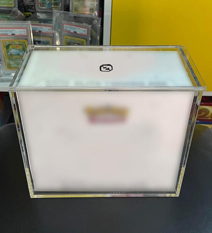 EVORETRO Clear Acrylic Display Case Compatible for Pokemon Elite Trainer Box-UV-Resistant Pokemon ETB Protective Case with Sliding Lid(4.0mm, Pack of 1)
