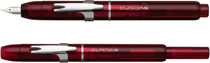 PLATINUM Curidas PKN-7000 Retractable Fountain Pen, 77 Gran Red, Medium Nib, Gran Red, PKN-7000#77-3, Pack of 1