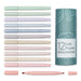 Oyster&Pop 12pcs Dual Tip Pastel Highlighters | Bible Pens No Bleed | Aesthetic Desk Accessories & Book Annotation Supplies | Cute & Aesthetic Highlighters | Giftable Pastel Pens