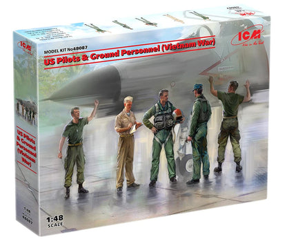 ICM Figurine Mignature Us Pilots & Ground Personnel (Vietnam War