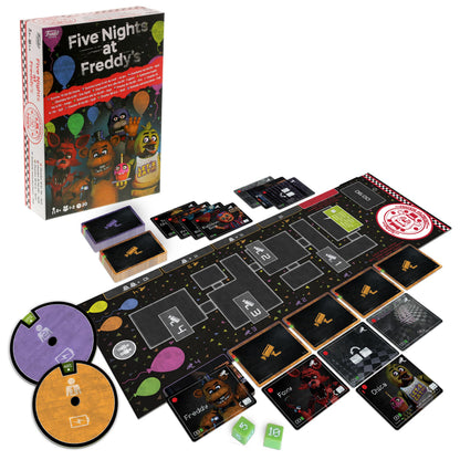 Funko Games - Five Nights at Freddy's - Overleven tot 06:00 - Spel, Griezelig Strategisch Bordspel Voor Volwassenen & Kinderen vanaf 8 jaar, Gezelschapsspel met Freddy Fazbear, 1 tot 2 Spelers