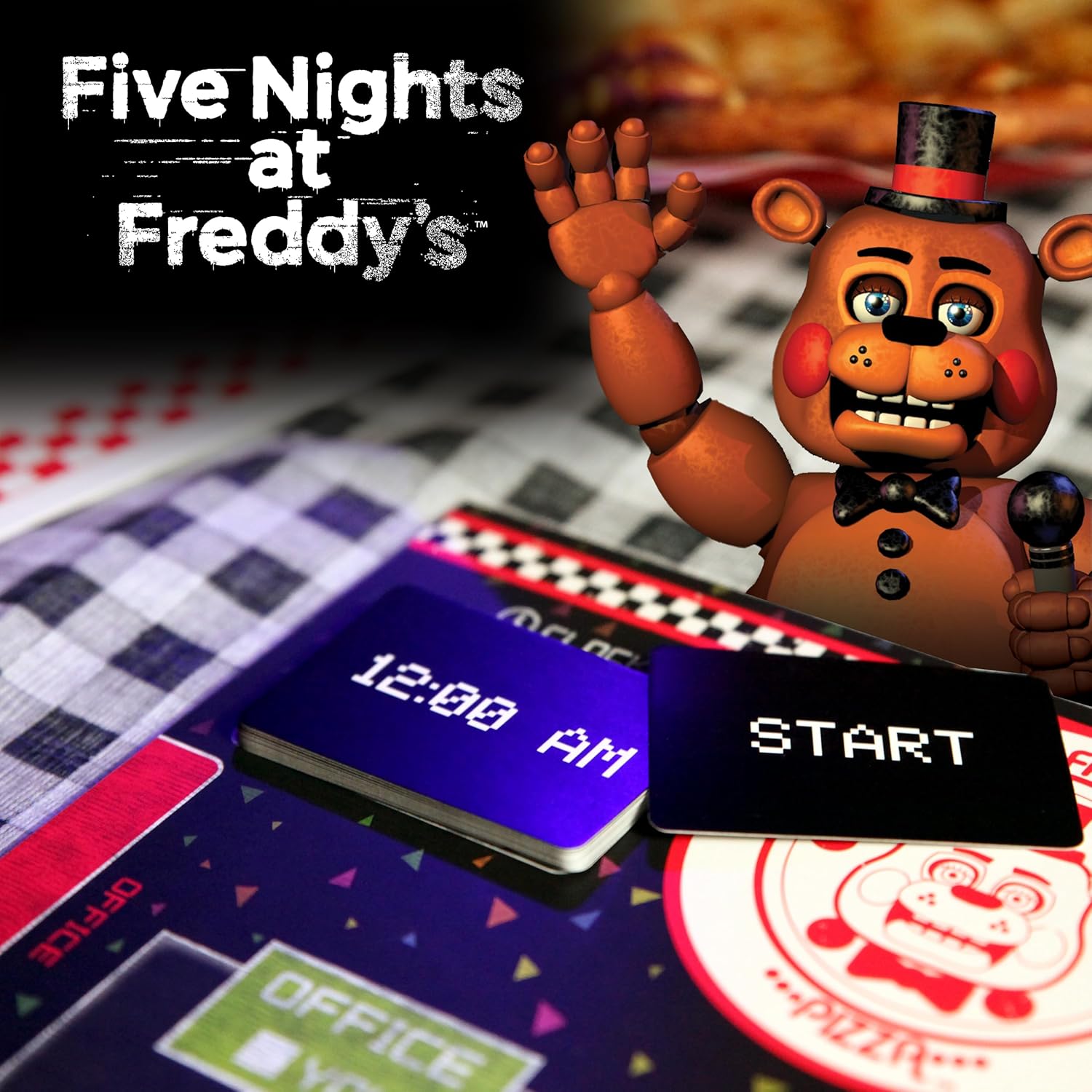 Funko Games - Five Nights at Freddy's - Overleven tot 06:00 - Spel, Griezelig Strategisch Bordspel Voor Volwassenen & Kinderen vanaf 8 jaar, Gezelschapsspel met Freddy Fazbear, 1 tot 2 Spelers