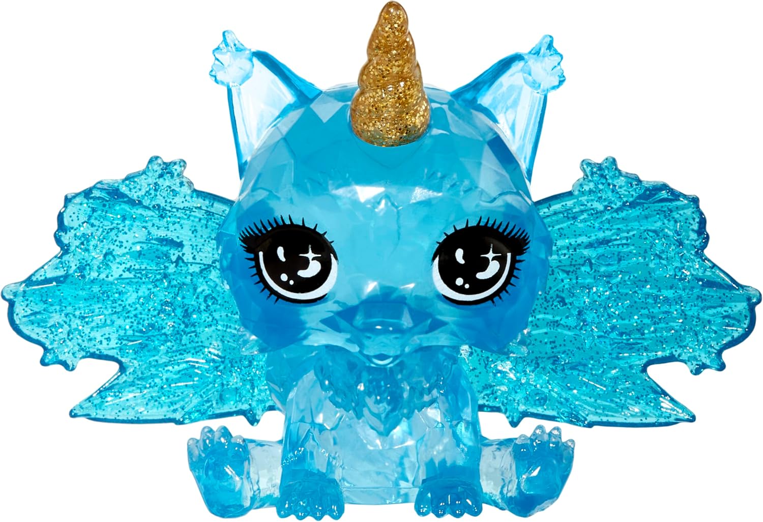 Rainbow High Littles Rainbow Fantasy Fairies & Pet - Sapphire, Blue - 14cm Posable Small Doll & Fantasy Dog Pet with Interchangeable Fairy Wings, Cute Present for Children 4+