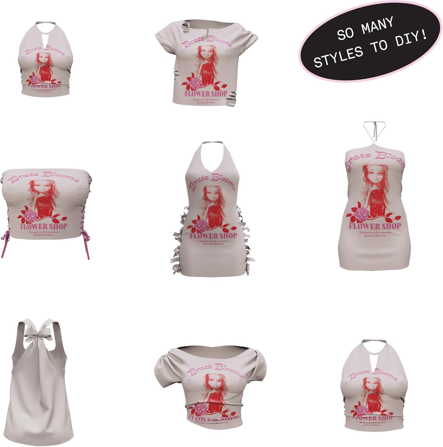 Bratz Stylin' Yasmin - Fashion Doll with Customisable T-Shirt for You, Comes with Accessories, Cute Toys for Girls, Brown