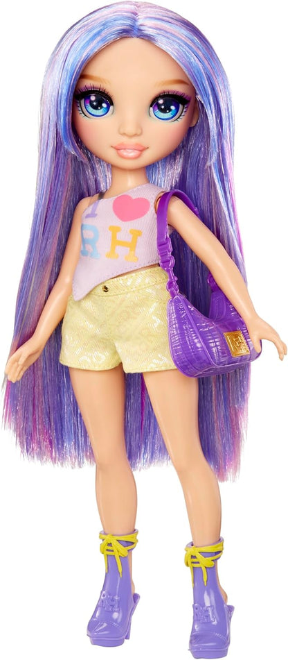 Rainbow High My Fashion Style Doll - Violet - 28cm Purple Fashion Doll with Statement Outfit and Stylish Handbag, Play, Posable, Collectable, For Children Ages 4 to 12+