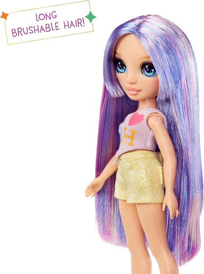 Rainbow High My Fashion Style Doll - Violet - 28cm Purple Fashion Doll with Statement Outfit and Stylish Handbag, Play, Posable, Collectable, For Children Ages 4 to 12+