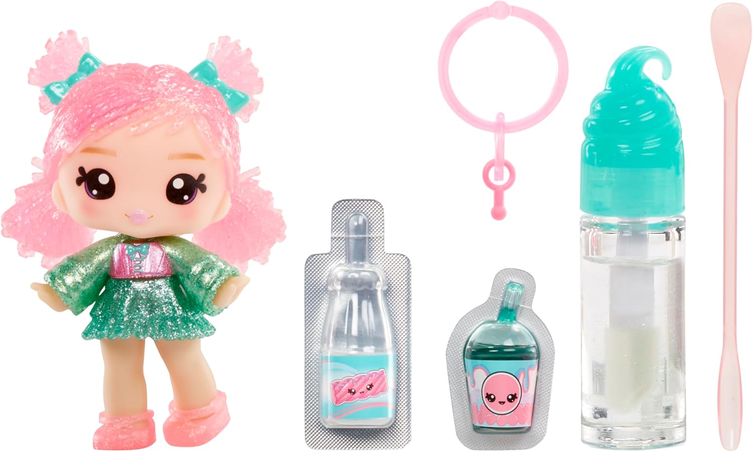 Yummiland Lip Gloss Poupée - Susie Sour Straw - Inclut le Kit DIY Lip Gloss, Convient aux Enfants de 4 Ans et Plus