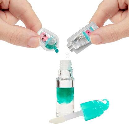 Yummiland Lip Gloss Poupée - Susie Sour Straw - Inclut le Kit DIY Lip Gloss, Convient aux Enfants de 4 Ans et Plus