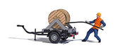 Busch 7836 kabelinstallatie met trailer scène