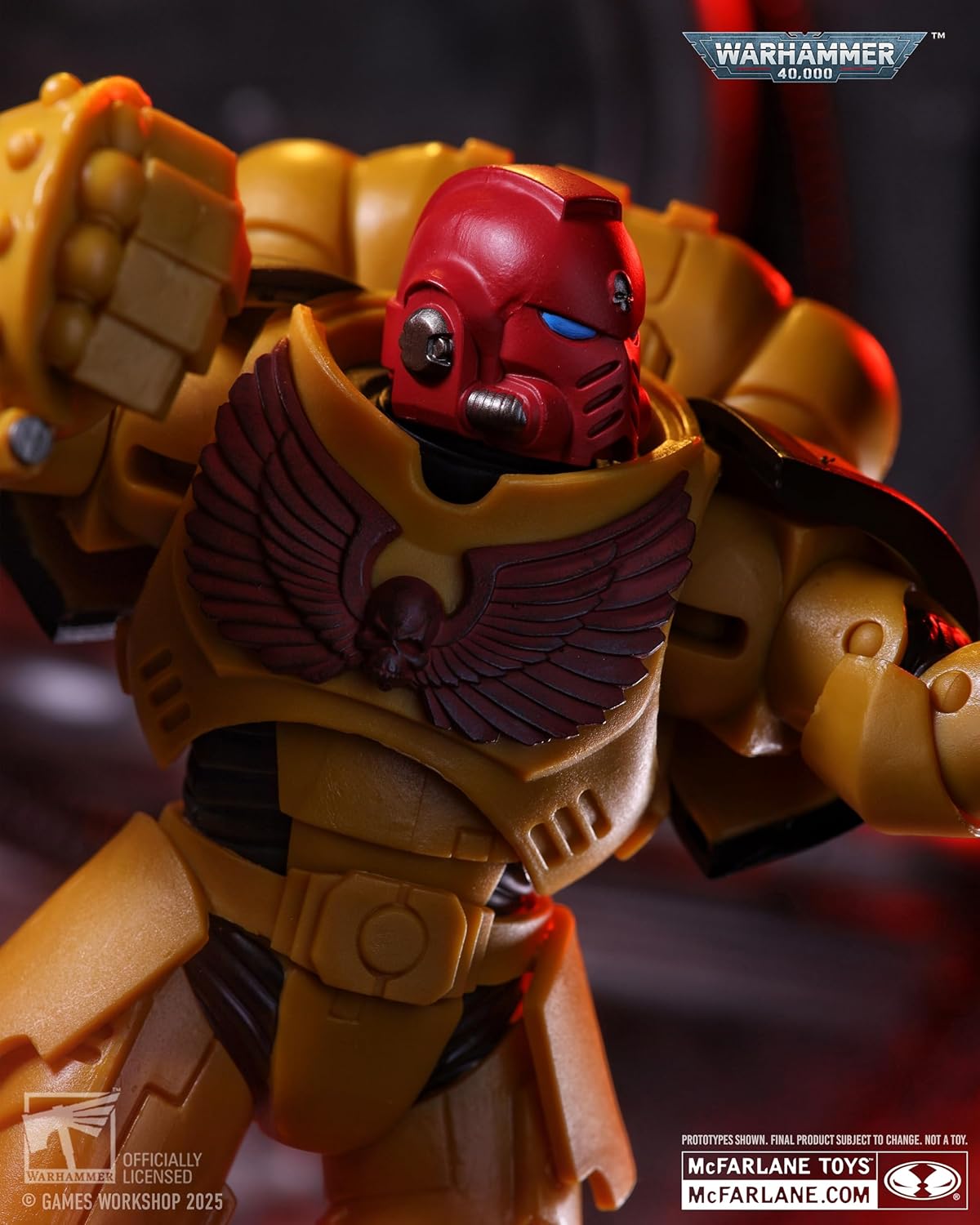 McFarlane Warhammer 40,000 Intercessor Sergeant (Imperial Fist) (Gold Label), 18 cm