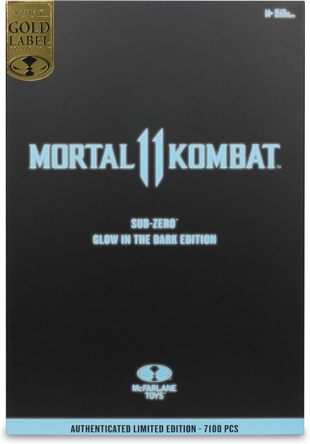 Mortal Kombat Action Figure Glow in The Dark Edition Sub-Zero (Gold Label) 18 cm