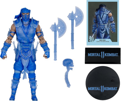 Mortal Kombat Action Figure Glow in The Dark Edition Sub-Zero (Gold Label) 18 cm