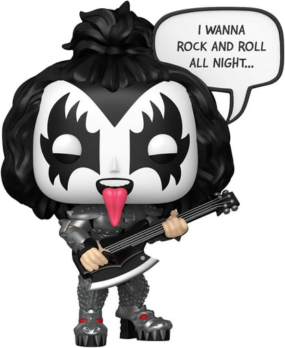 Funko Pop! Sayings: the Demon - (R&R All Night) - KISS - Collectable Vinyl Figure - Gift Idea - Official Merchandise - Toys for Kids & Adults - Music Fans - Model Figure for Collectors and Display