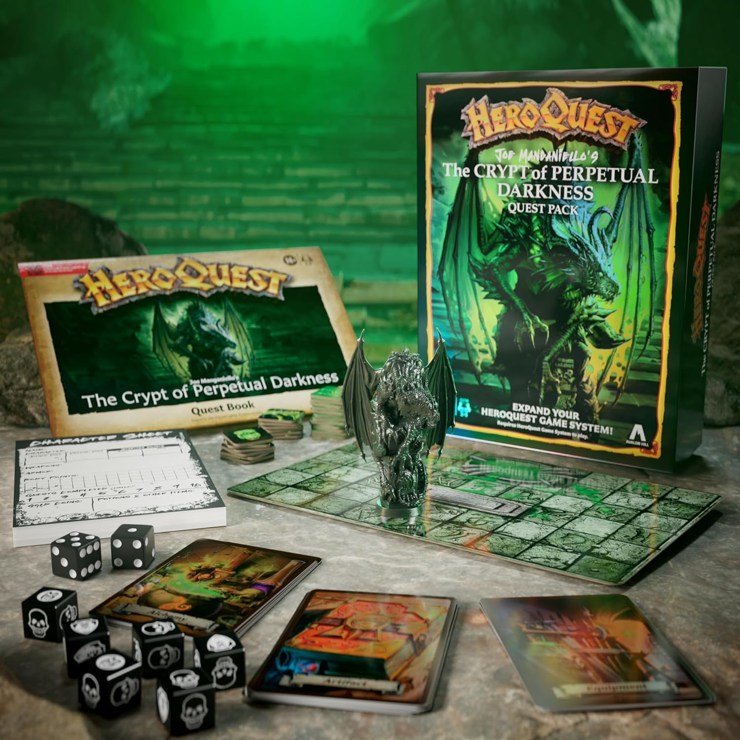 Avalon Hill HeroQuest Joe Manganiello’s The Crypt of Perpetual Darkness Quest Pack (Requires HeroQuest Game System) - English Version