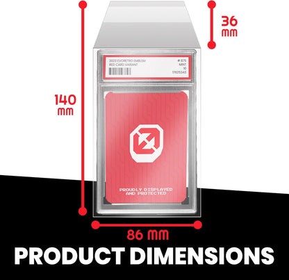 EVORETRO PSA Slab Protector Sleeves – 100 Pack Resealable PSA Graded Card Sleeves, Premium Acid-Free Team Bags for Trading Cards, Archival-Safe, Crystal Clear Card Slab Protection
