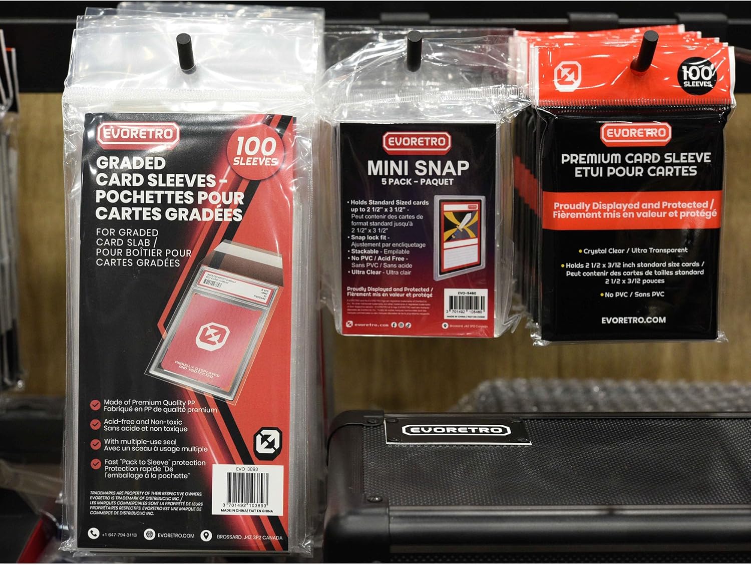 EVORETRO PSA Slab Protector Sleeves – 100 Pack Resealable PSA Graded Card Sleeves, Premium Acid-Free Team Bags for Trading Cards, Archival-Safe, Crystal Clear Card Slab Protection