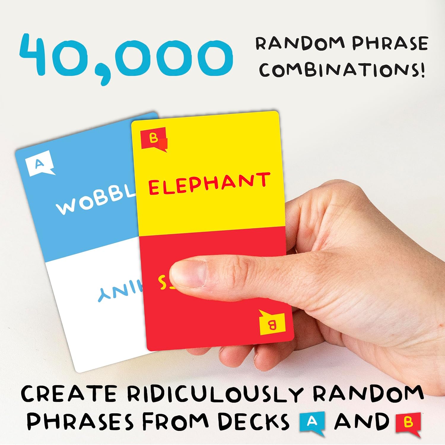 Lucky Egg Sorry What - Lip Reading Friends Party Game Based On The Headphone Challenge TikTok Trend - 2+ Players 40,000 Funny Word Phrase Combinations Card Game for Friends (Family Edition