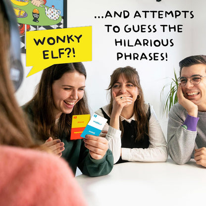 Lucky Egg Sorry What - Lip Reading Friends Party Game Based On The Headphone Challenge TikTok Trend - 2+ Players 40,000 Funny Word Phrase Combinations Card Game for Friends (Family Edition