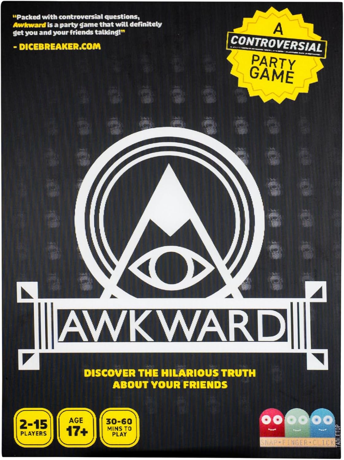 Snap Finger Click Awkward: Controversial Party Game | Card Game For Ages 17+ Adults | Get To Know Your Friends by Answering Some Awkward Questions | Ideal for a Fun Games Night