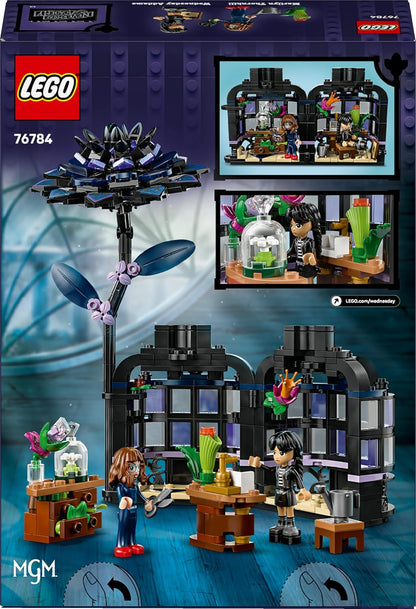 LEGO Wednesday Black Dahlia Flower Toy - Opening Play and Display Model with 2 Mini Dolls & Accessories - Gift for 9+ Year Old Girls, Boys & TV Show Fans - 76784