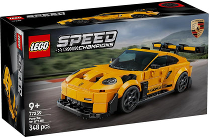 LEGO Speed Champions Porsche 911 GT3 RS Super Car Toy - Car Model Kit with a Driver Minifigure - Birthday Gift for 9+ Year Old Boys - 77239