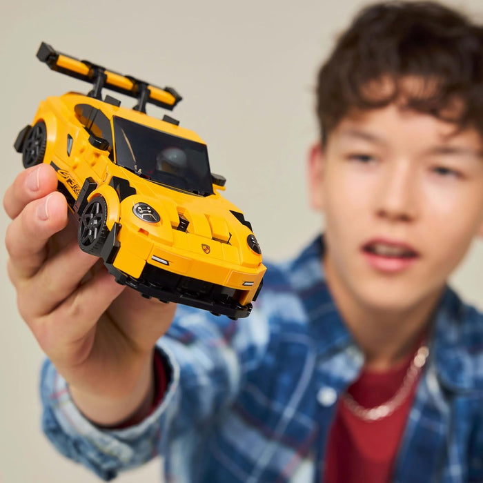 LEGO Speed Champions Porsche 911 GT3 RS Super Car Toy - Car Model Kit with a Driver Minifigure - Birthday Gift for 9+ Year Old Boys - 77239