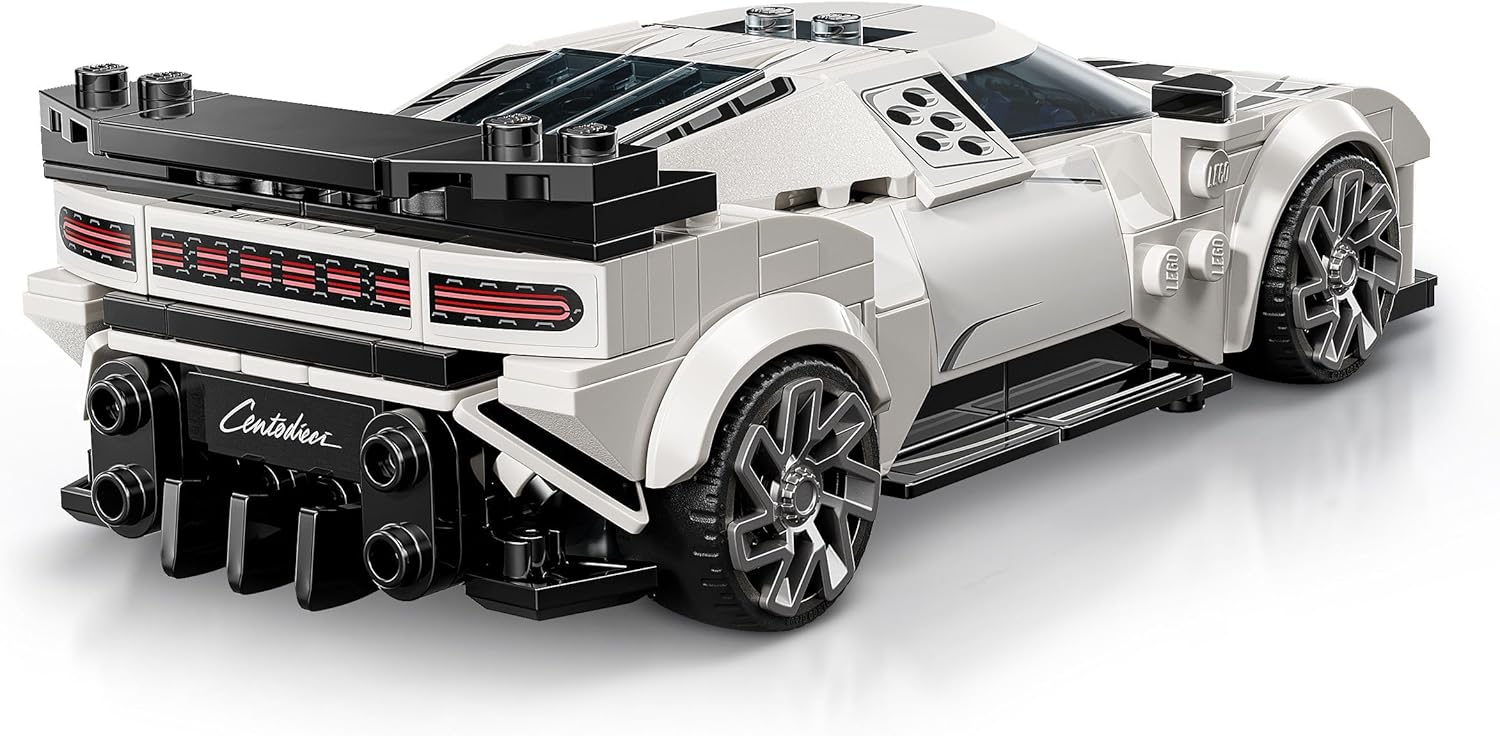 LEGO Speed Champions Bugatti Centodieci Hyper Sports Car Toy - Car Model Kit with a Driver Minifigure - Birthday Gift for 9+ Year Old Boys - 77240