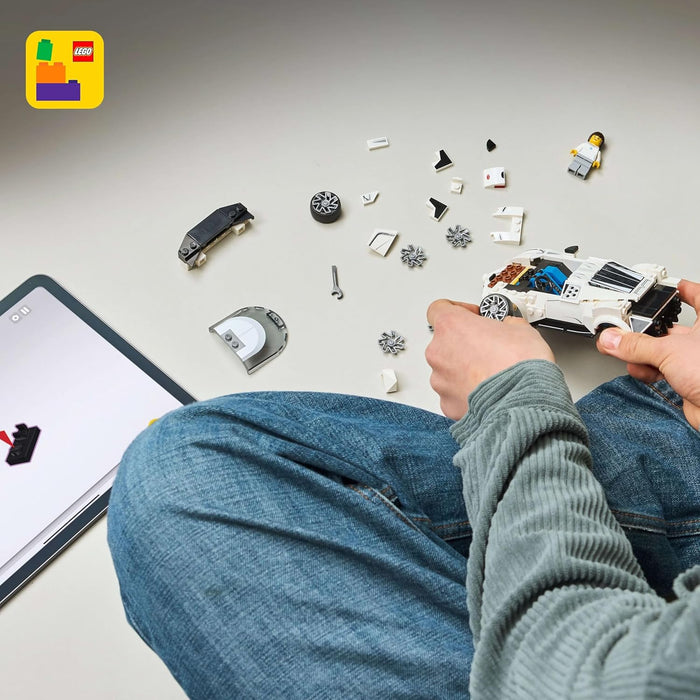 LEGO Speed Champions Bugatti Centodieci Hyper Sports Car Toy - Car Model Kit with a Driver Minifigure - Birthday Gift for 9+ Year Old Boys - 77240