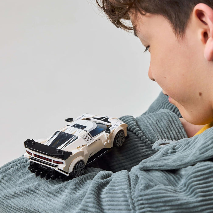 LEGO Speed Champions Bugatti Centodieci Hyper Sports Car Toy - Car Model Kit with a Driver Minifigure - Birthday Gift for 9+ Year Old Boys - 77240